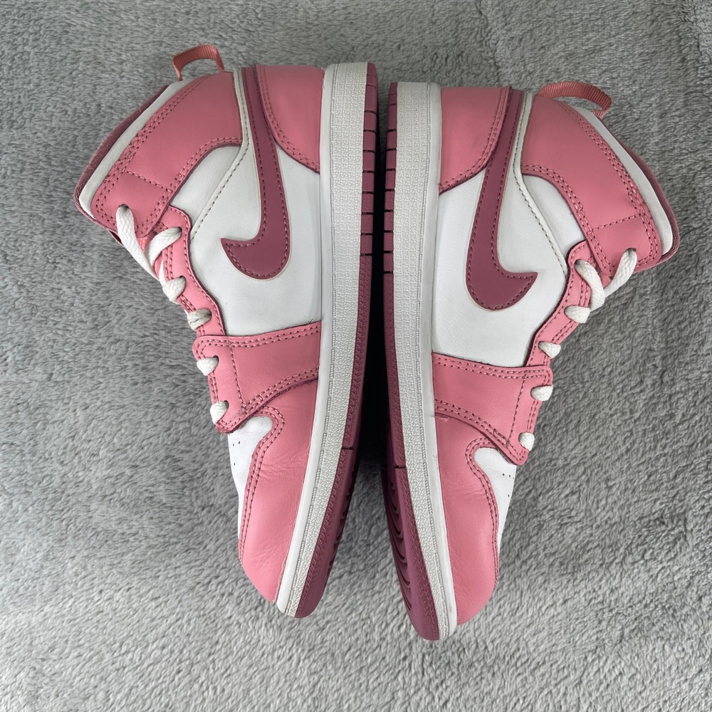 Nike Air Jordan 1 Shoes Kids 3Y Mid Valentines Day Sneakers DQ8424-616 - Picture 8 of 10
